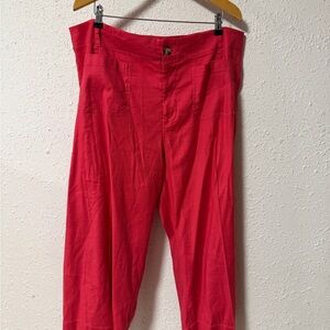 Maeve Colette pants in hot pink size 20w Anthropologie